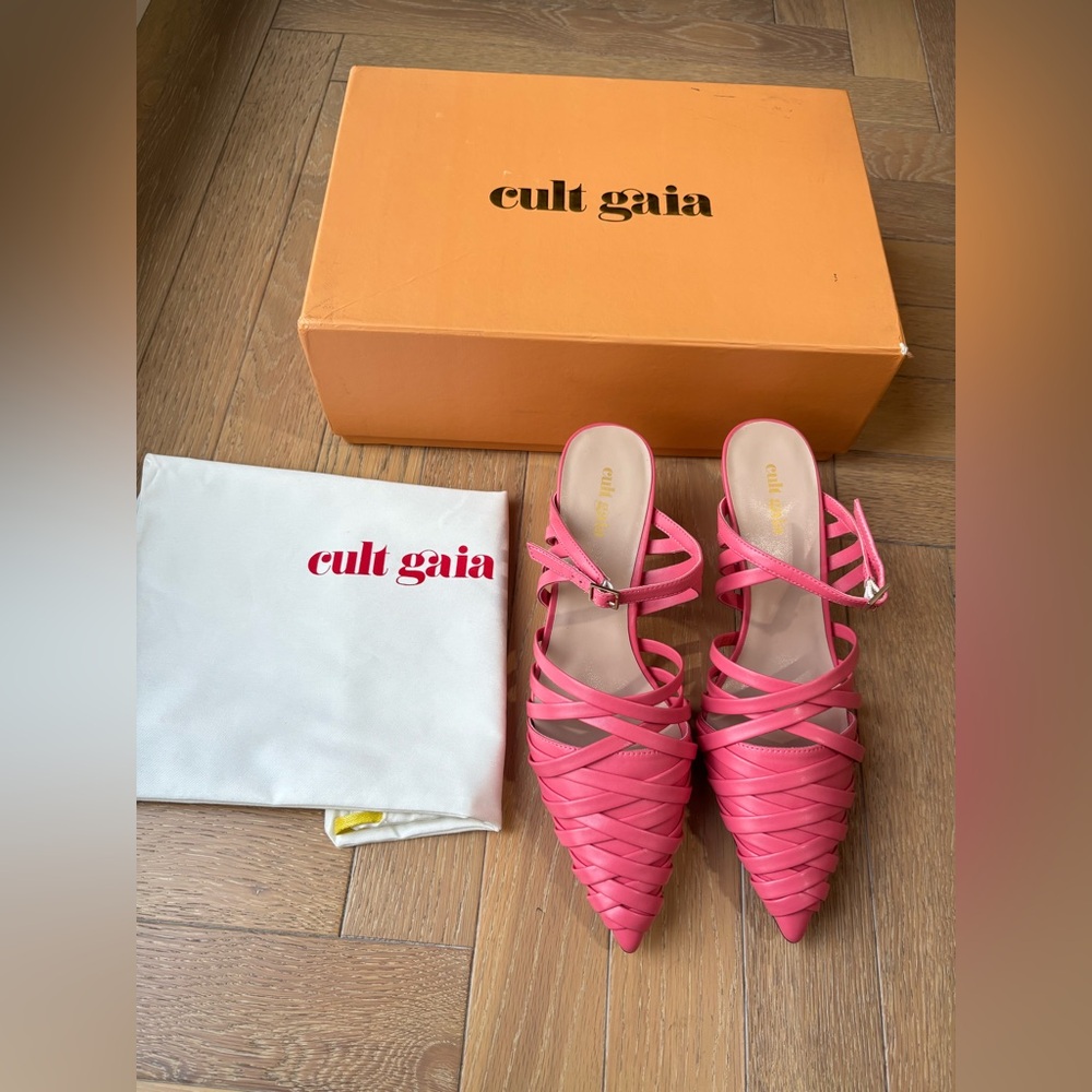 Cult Gaia Kitten Heel Mules - Picture 2 of 12
